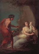 Angelika Kauffmann Bacchus entdeckt die von Theseus Verlasene Ariadne auf Naxos Sweden oil painting artist
